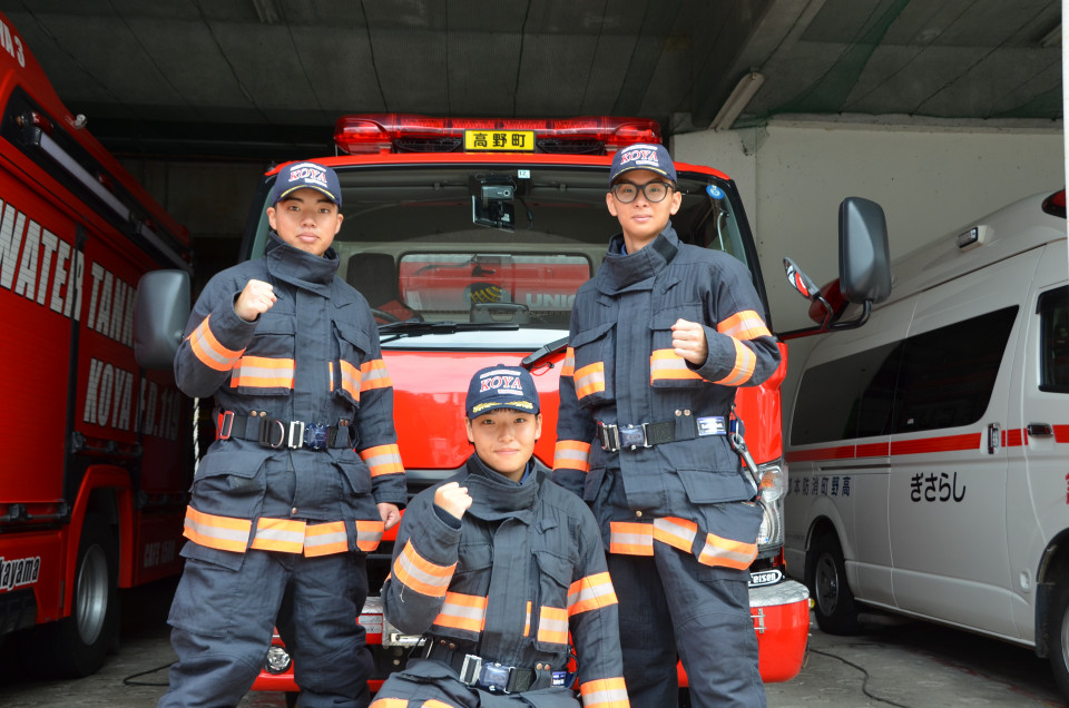 翔べ、フレッシュ消防士！高野町に初の女性消防士が誕生！