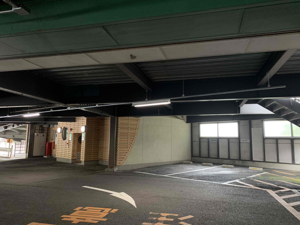 Location of the Nakanohashi Bridge parking lot with accessible parking.