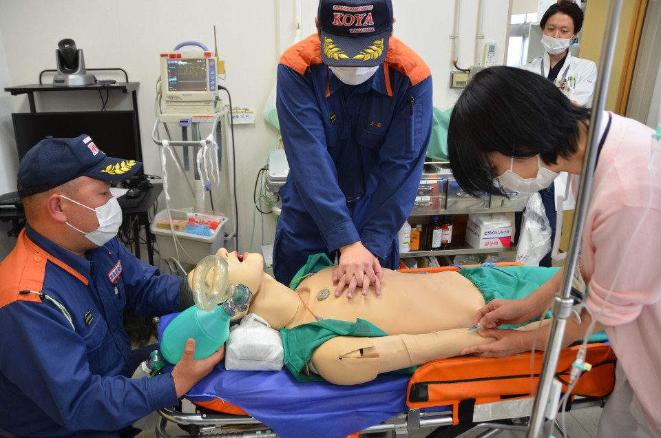 高野山総合診療所と合同で救急医療の勉強会を実施しました