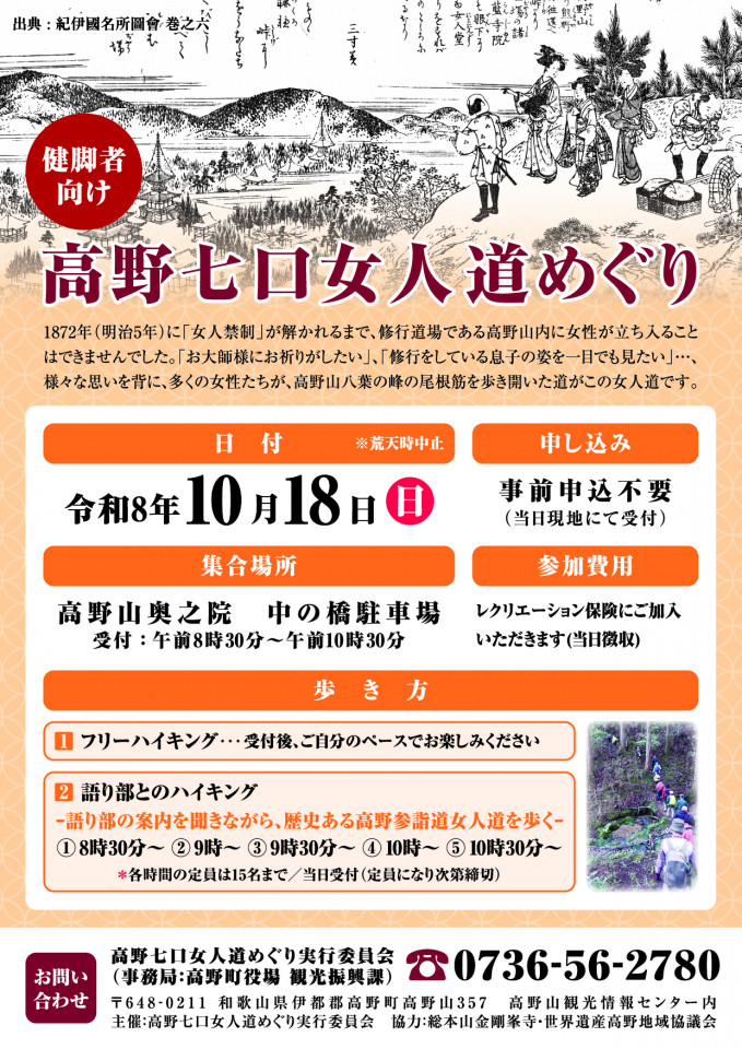 高野七口女人道めぐり